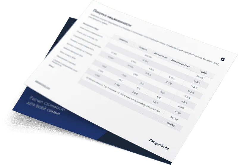 Рассчитаем стоимость ВНЖ в&nbsp;Испании для&nbsp;вашей семьи