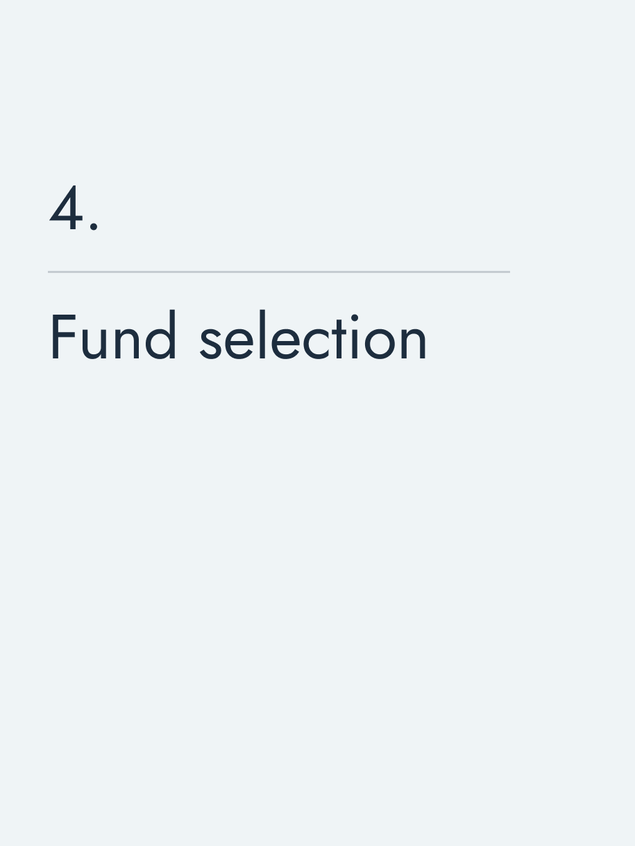 Fund selection