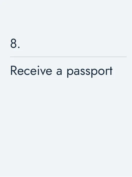 Receive a passport
