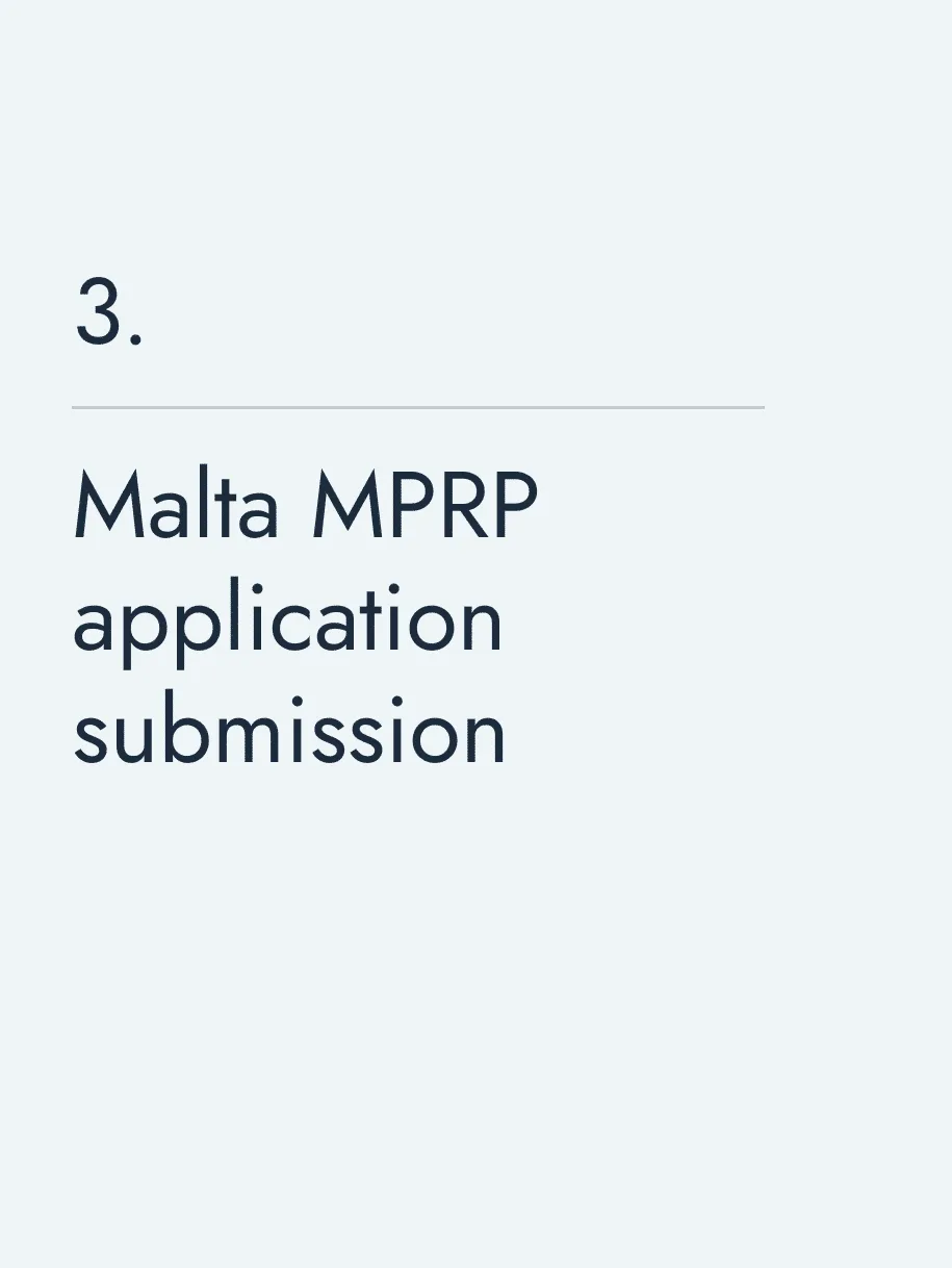 Malta MPRP application submission