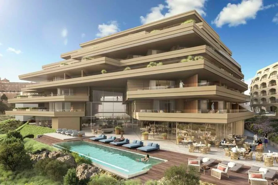 Modern apartments in a hotel complex