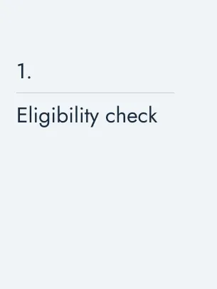 Eligibility check