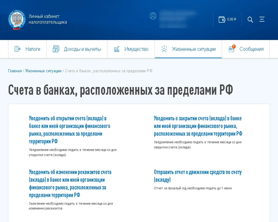 Второе гражданство для россиян. Уведомление об иностранных счетах гражданина России