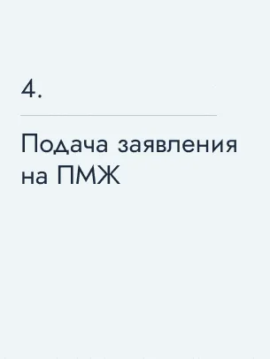 Подача заявления на ПМЖ