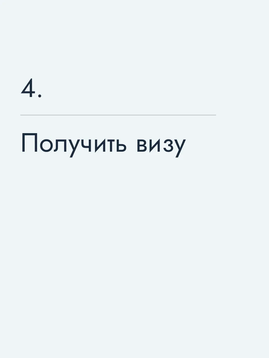 Получить визу