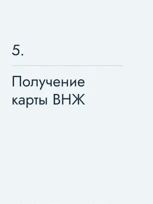 Получение карты ВНЖ
