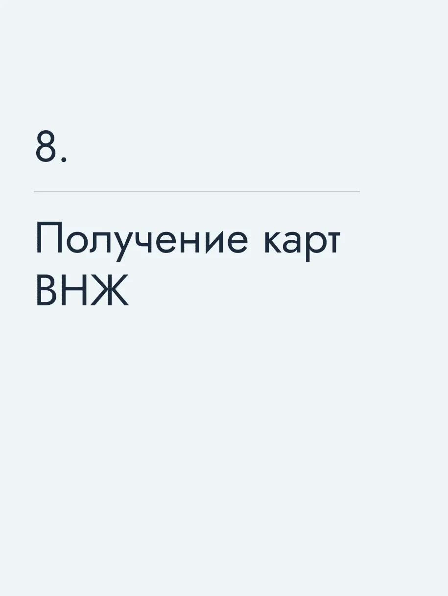 Получение карт ВНЖ