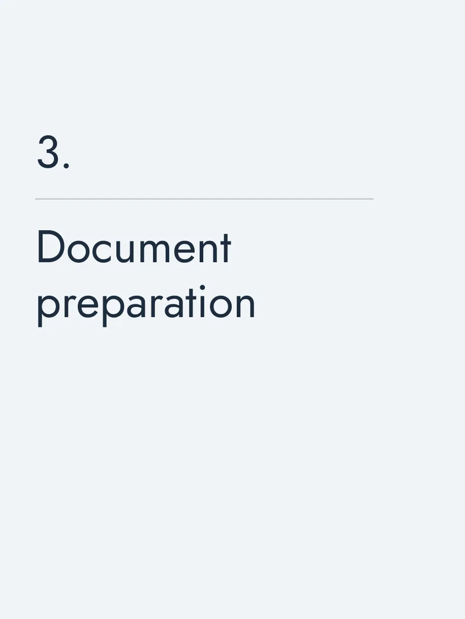 Document preparation