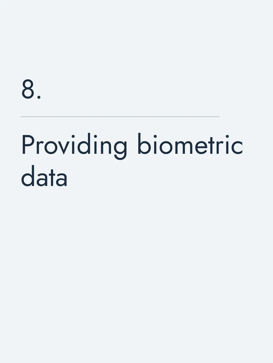Providing biometric data