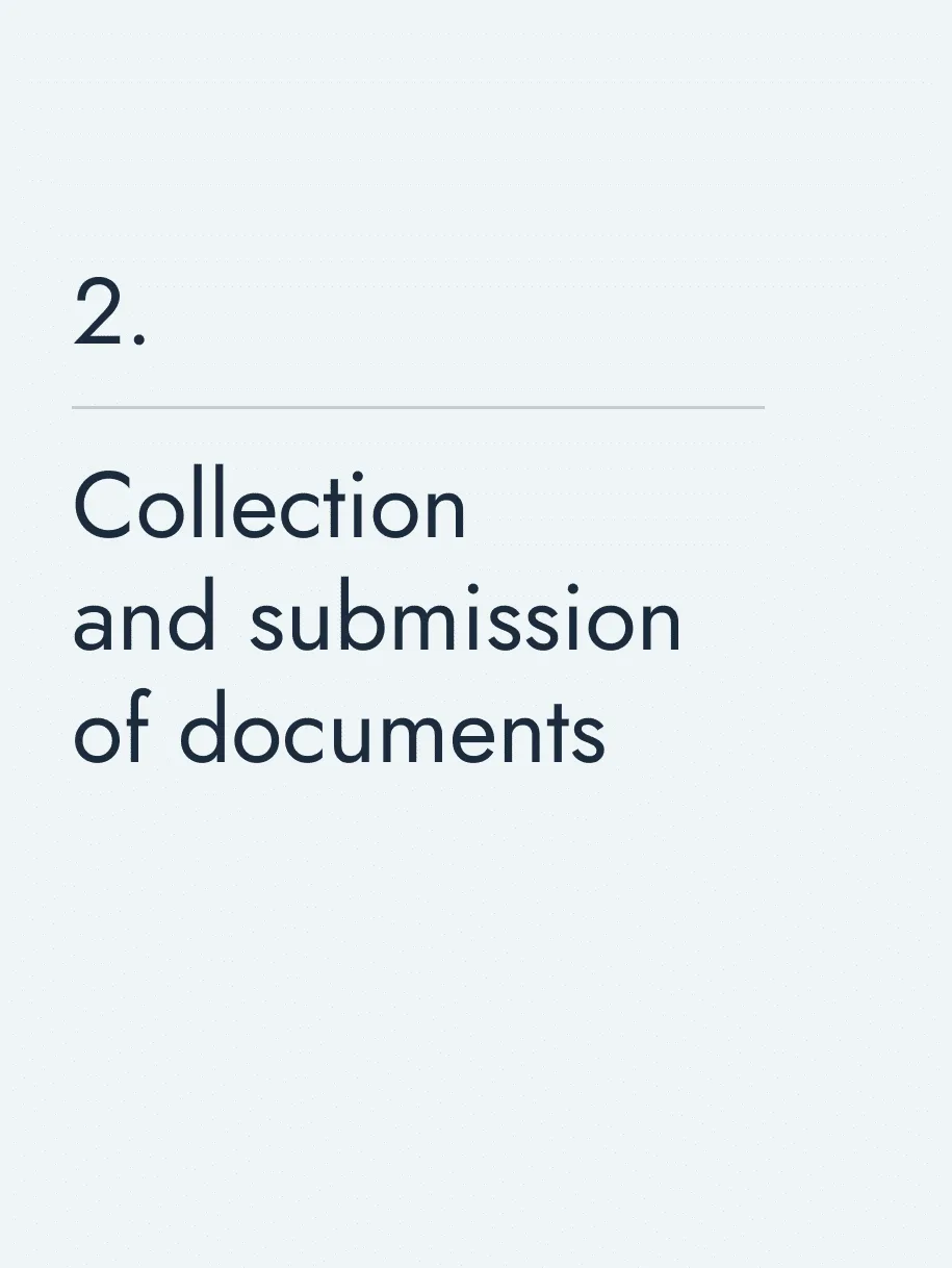 Collection and submission of documents