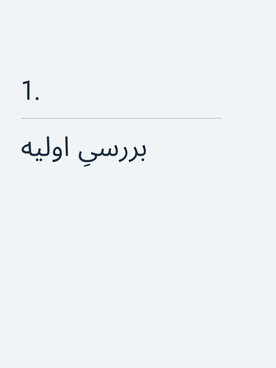 بررسیِ اولیه