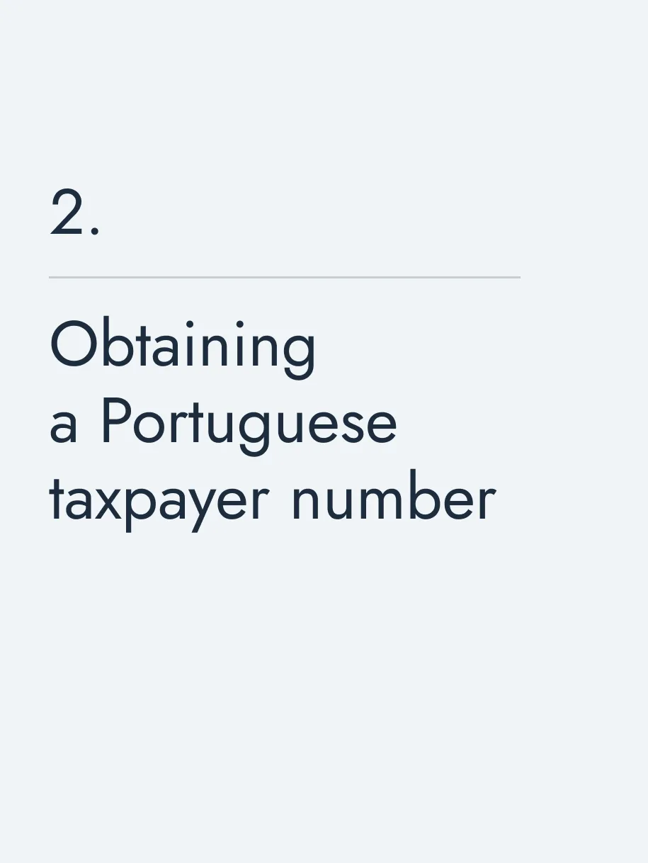 Obtaining a Portuguese taxpayer number