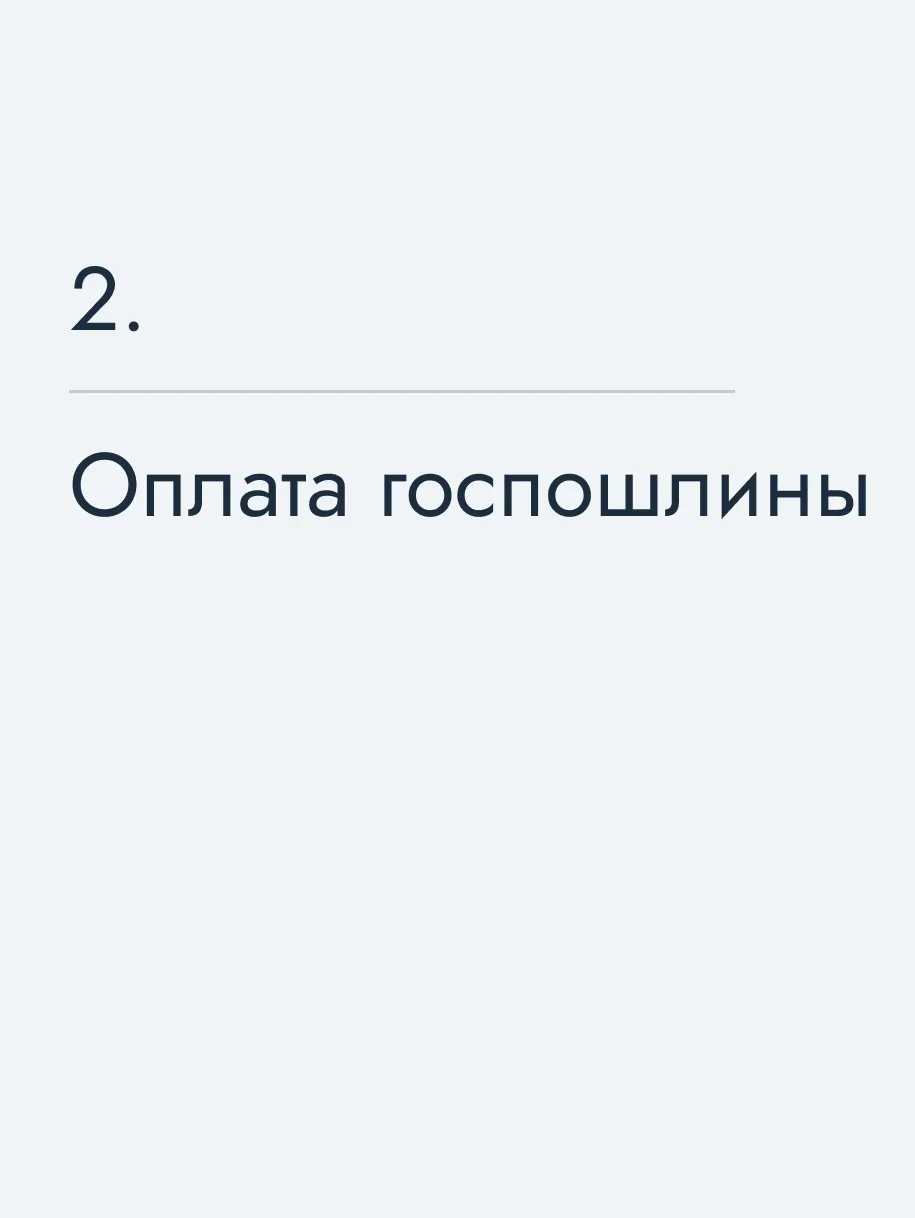 Оплата госпошлины