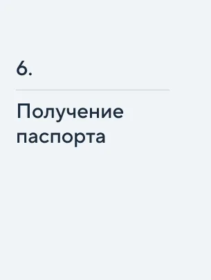 Получение паспорта 🔥
