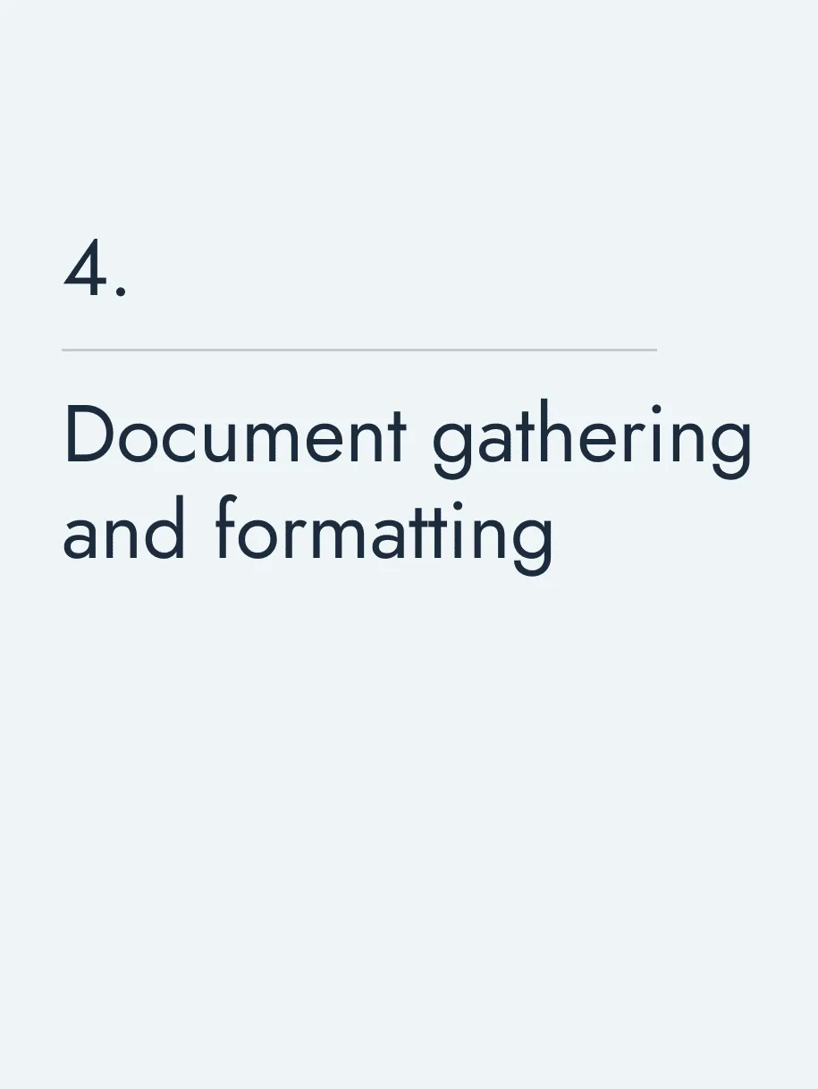 Document gathering and formatting