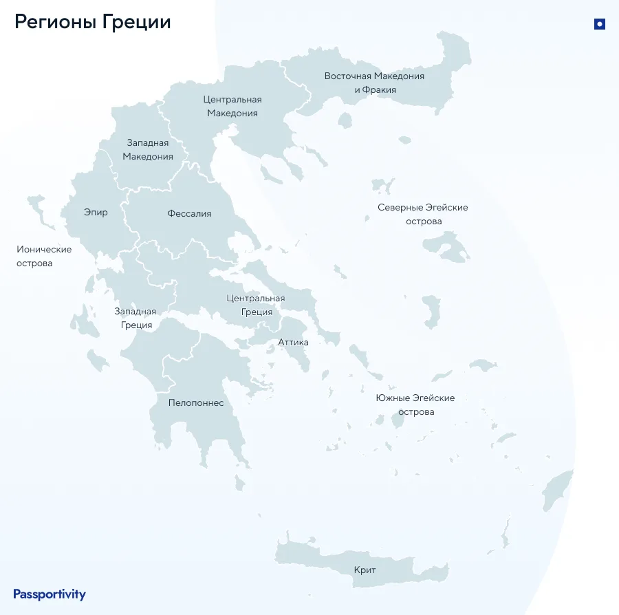 Анализ недвижимости в регионах Греции