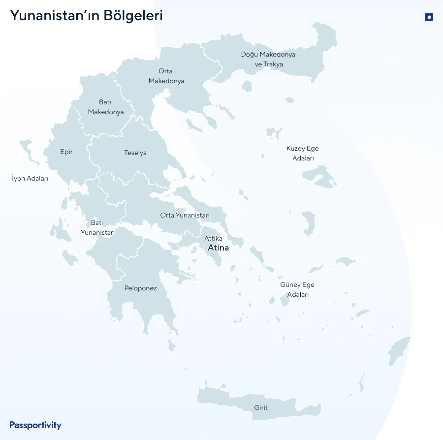 Yunanistan’da Yaşam — Yunanistan’ın Bölgeleri
